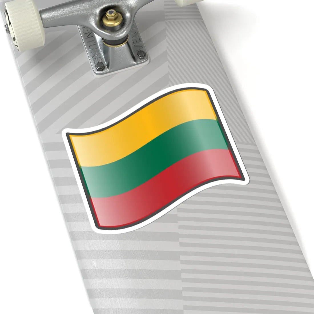 Nuvola Lithuanian flag (Lithuania) STICKER Vinyl Kiss-Cut Decal - The Sticker Space