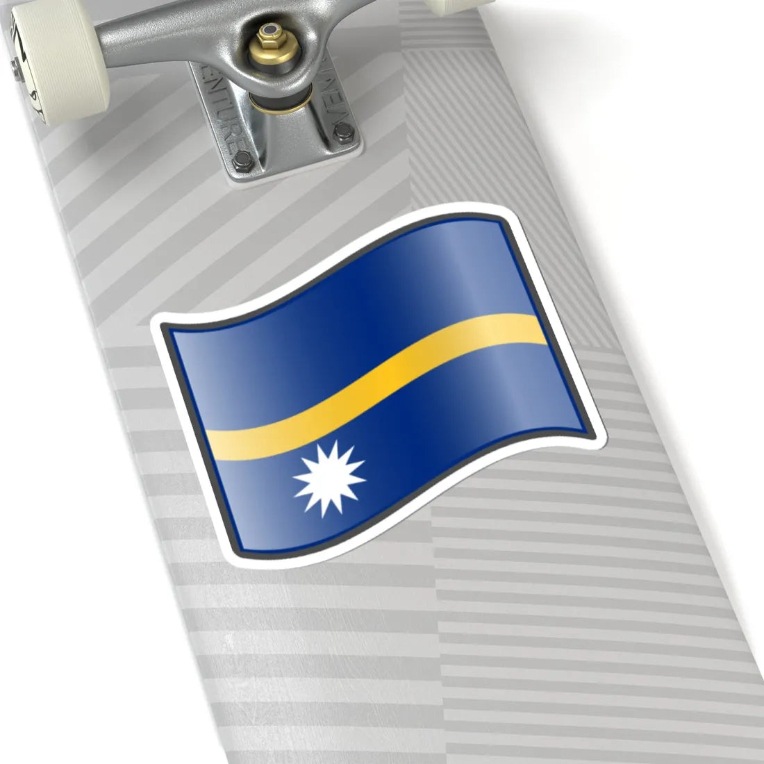 Nuvola Nauru flag (Nauru) STICKER Vinyl Kiss-Cut Decal - The Sticker Space