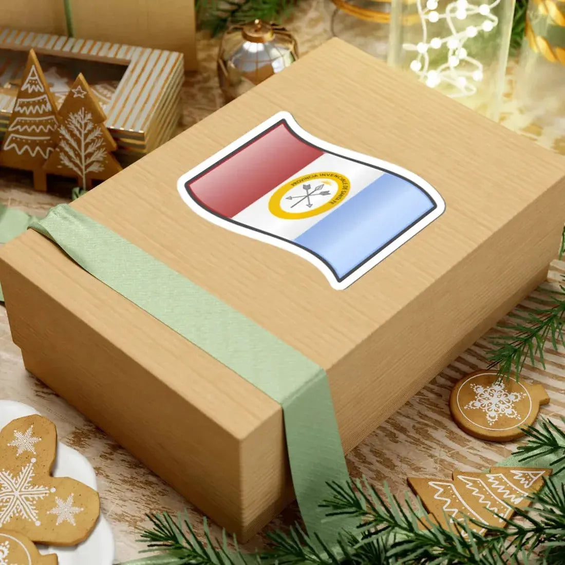 Nuvola Santa Fe flag (Argentina) STICKER Vinyl Kiss-Cut Decal - The Sticker Space