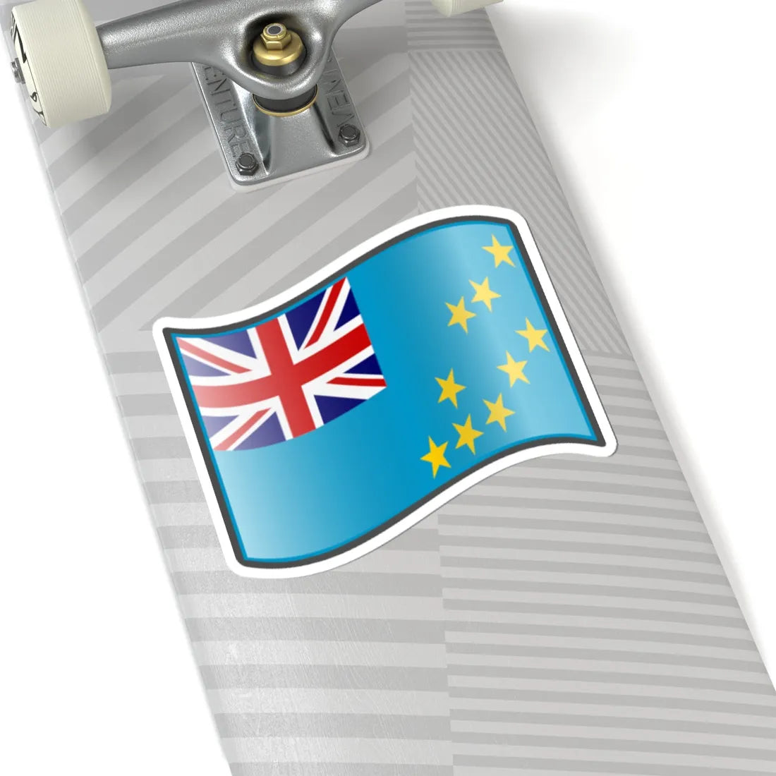 Nuvola Tuvaluan flag (Tuvalu) STICKER Vinyl Kiss-Cut Decal - The Sticker Space