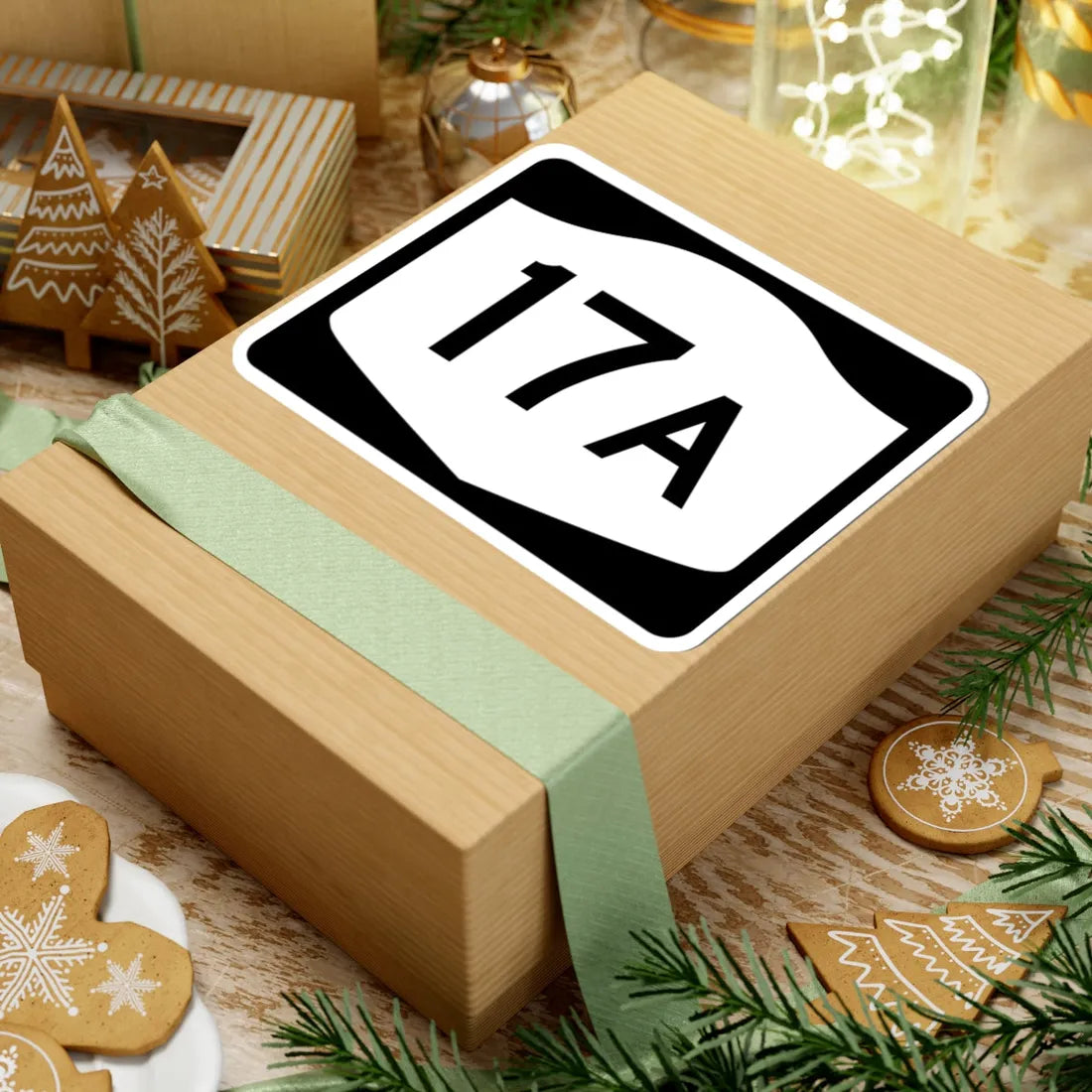 NY-17A (New York) (Road Sign) STICKER Vinyl Kiss-Cut Decal - The Sticker Space