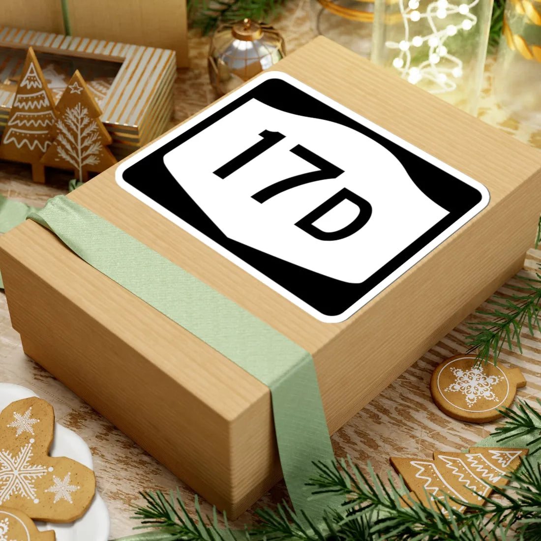 NY-17D (New York) (Road Sign) STICKER Vinyl Kiss-Cut Decal - The Sticker Space