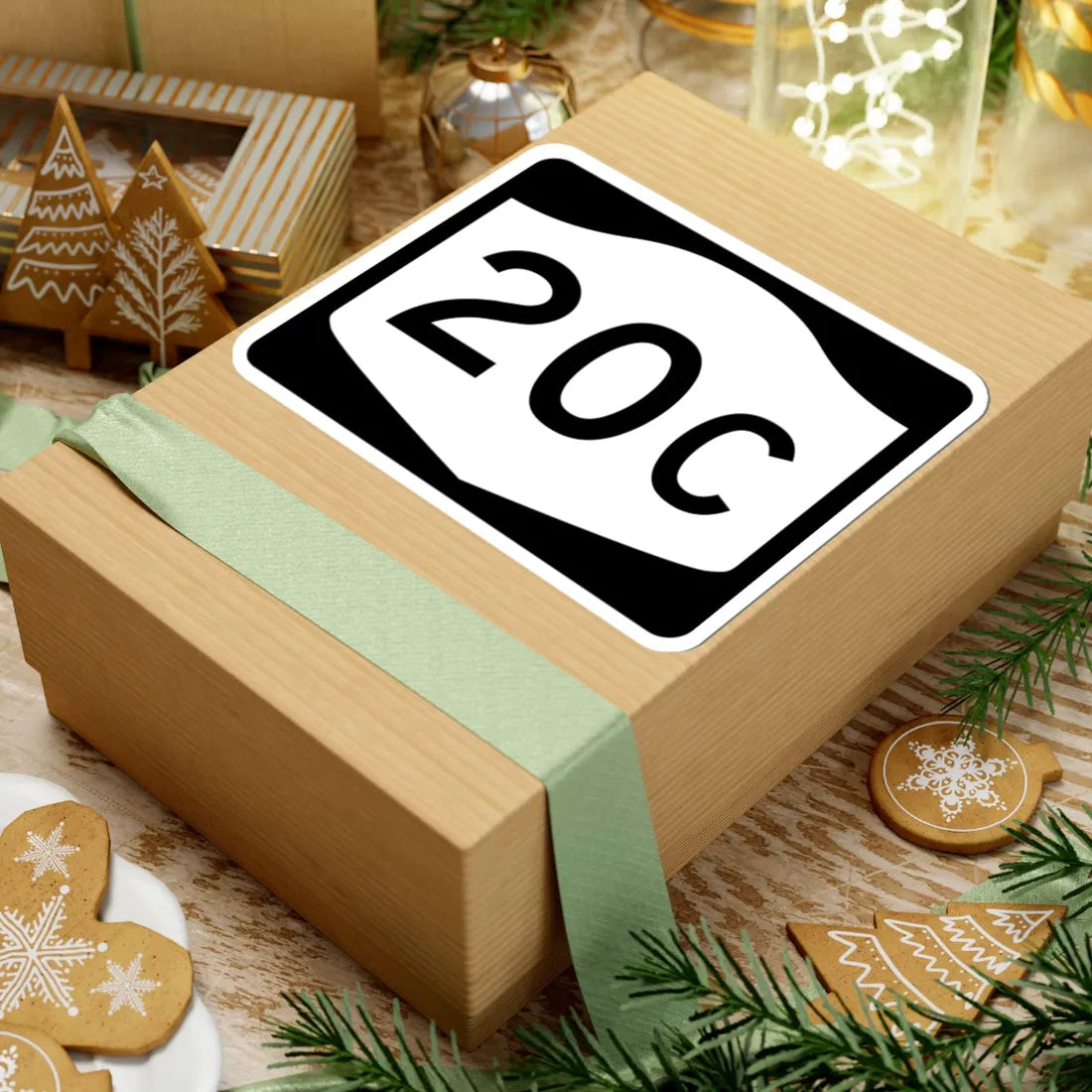 NY-20C (New York) (Road Sign) STICKER Vinyl Kiss-Cut Decal - The Sticker Space