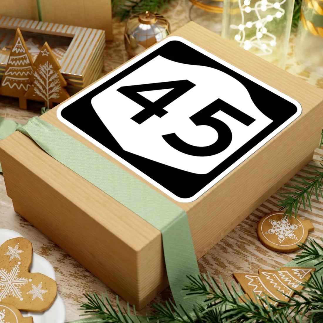 NY-45 (New York) (Road Sign) STICKER Vinyl Kiss-Cut Decal - The Sticker Space