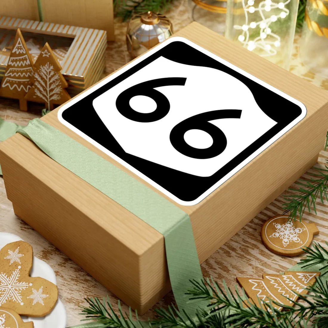 NY-66 (New York) (Road Sign) STICKER Vinyl Kiss-Cut Decal - The Sticker Space