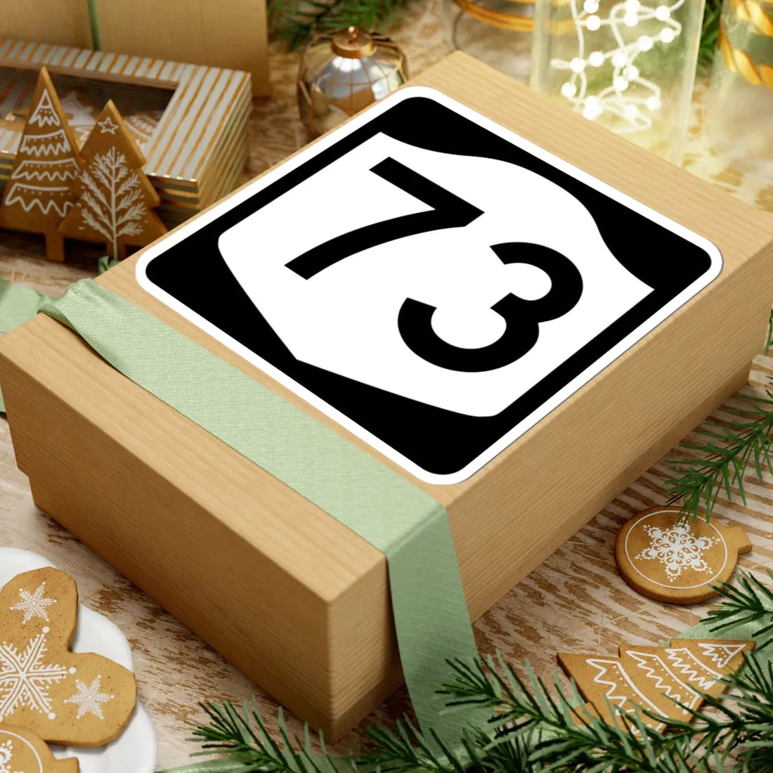 NY-73 (New York) (Road Sign) STICKER Vinyl Kiss-Cut Decal - The Sticker Space