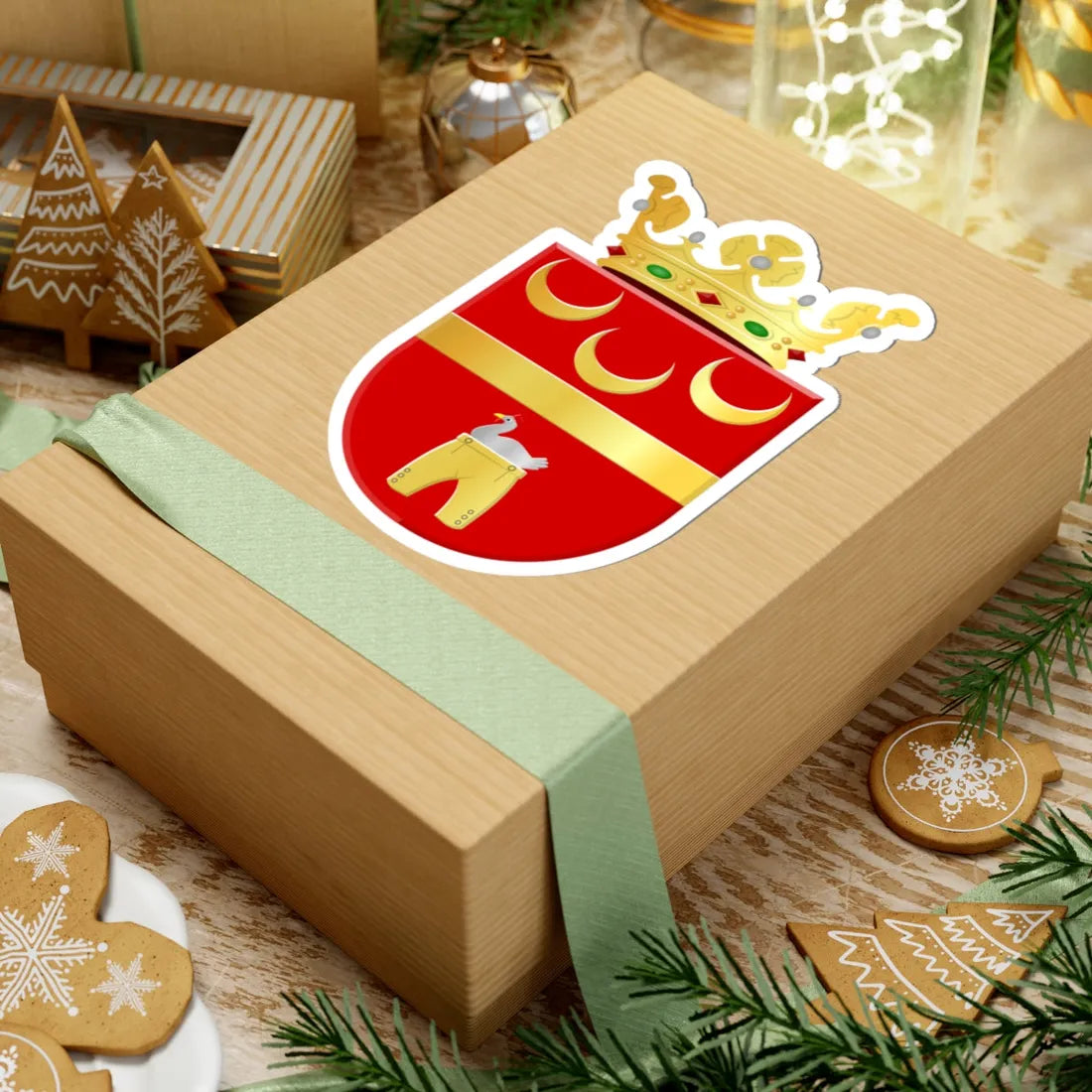 Obdam wapen (Netherlands) (Coat of Arms) STICKER Vinyl Kiss-Cut Decal - The Sticker Space