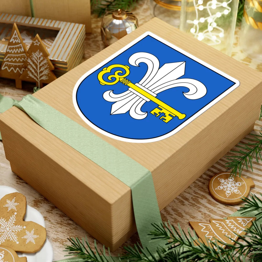 Oberhallau-blazon (Switzerland) (Coat of Arms) STICKER Vinyl Kiss-Cut Decal - The Sticker Space