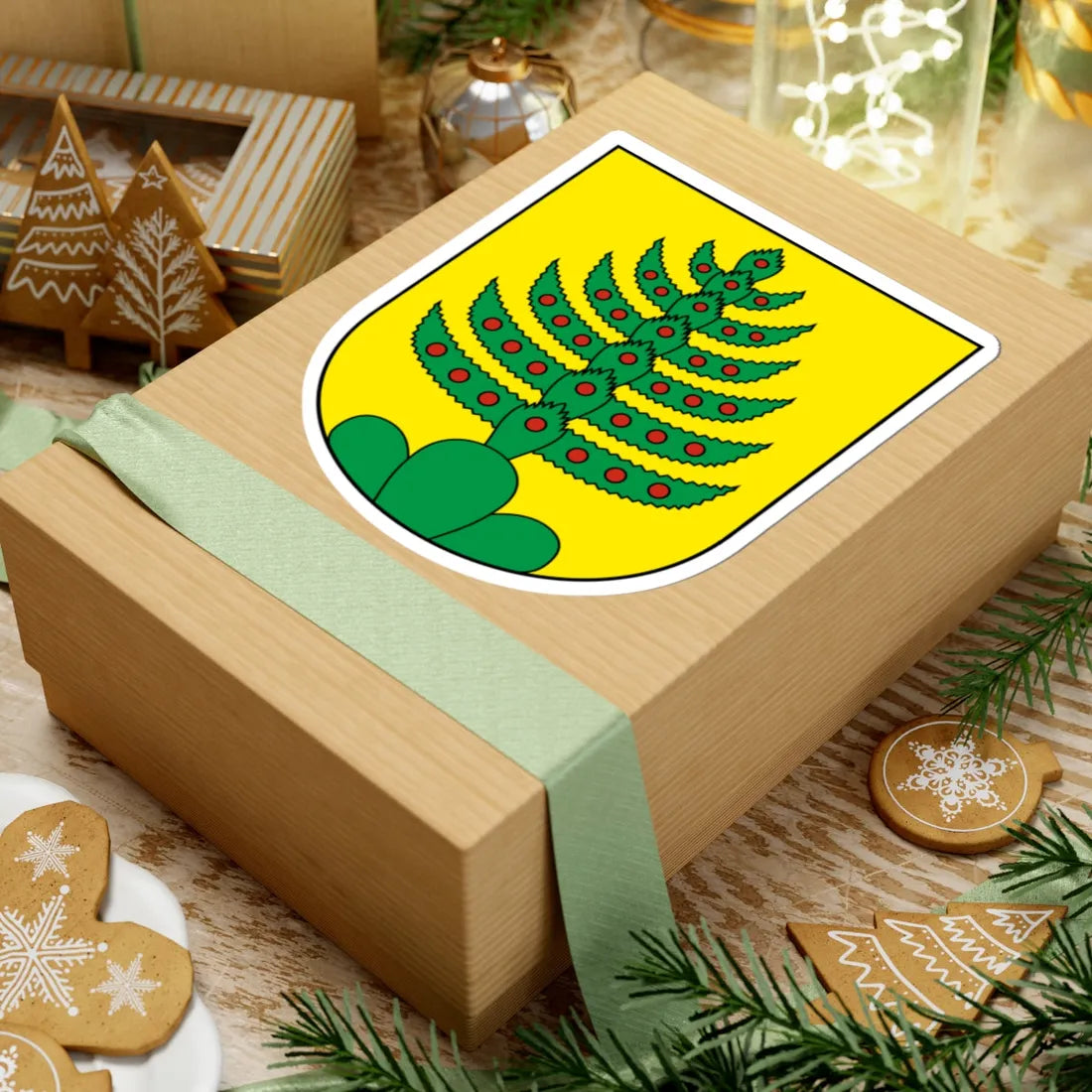 Oberiberg-blazon (Switzerland) (Coat of Arms) STICKER Vinyl Kiss-Cut Decal - The Sticker Space