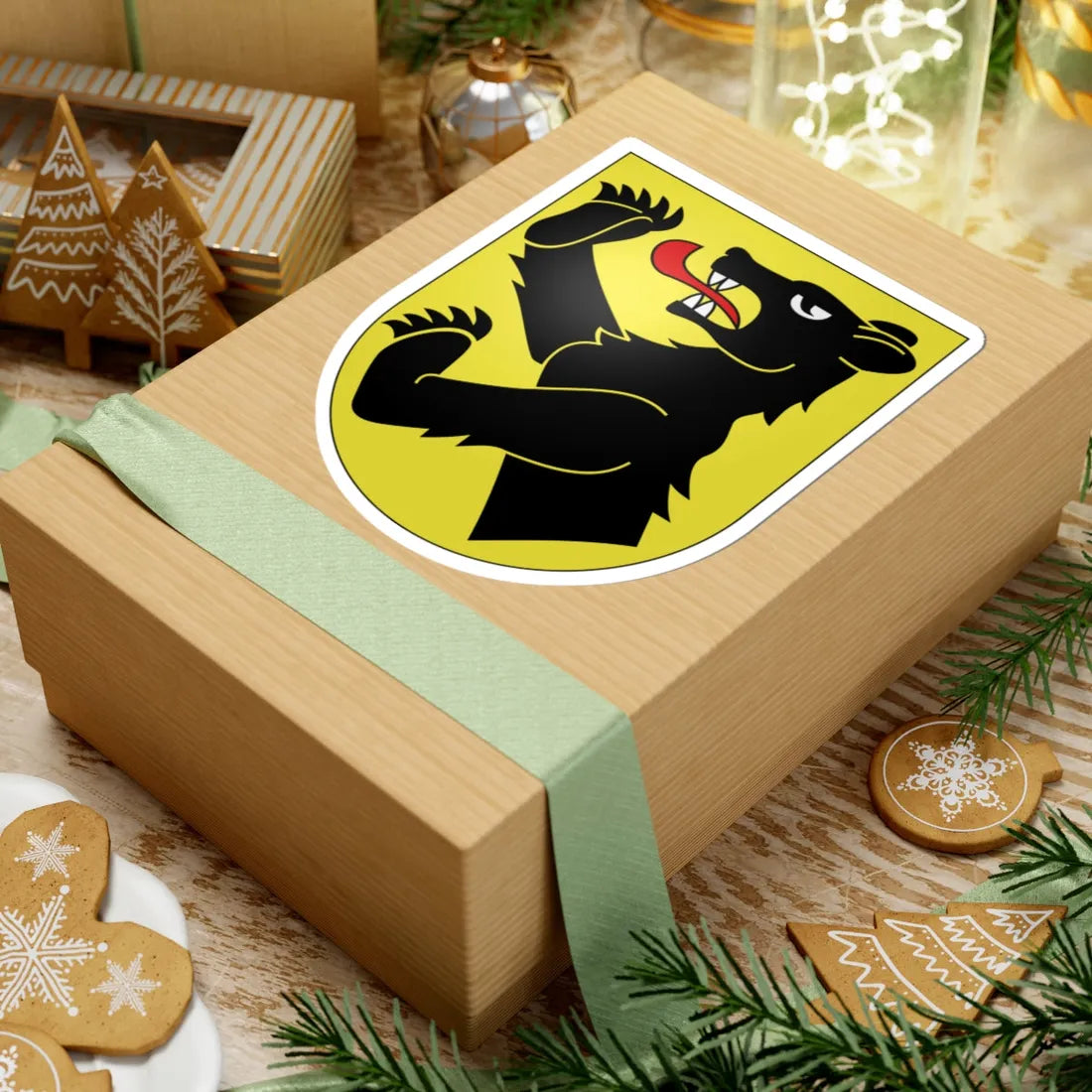 Obersimmental-coat of arms (Switzerland) (Coat of Arms) STICKER Vinyl Kiss-Cut Decal - The Sticker Space