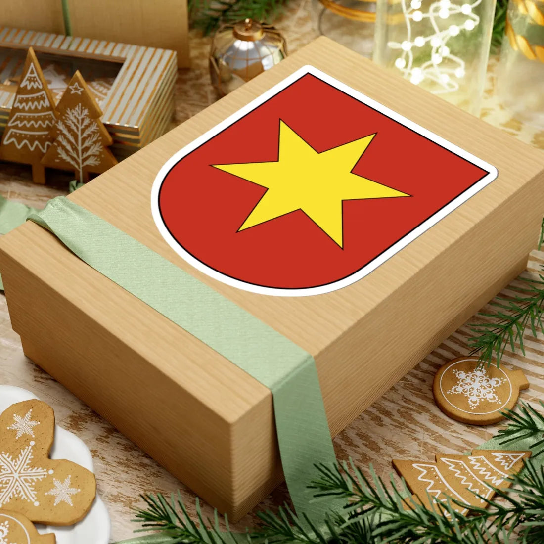 Oetwil an der Limmat (Switzerland) (Coat of Arms) STICKER Vinyl Kiss-Cut Decal - The Sticker Space