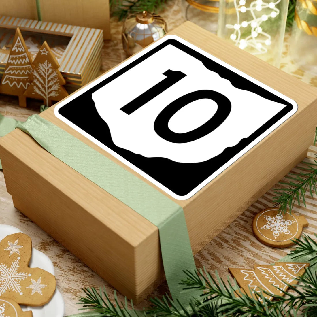 OH-10 (Ohio) (Road Sign) STICKER Vinyl Kiss-Cut Decal - The Sticker Space