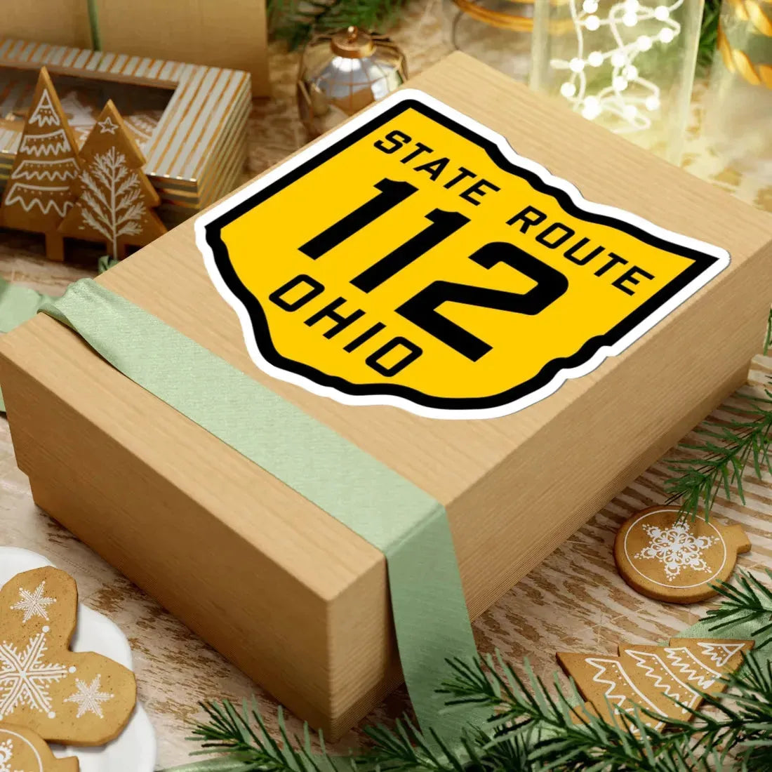 OH-112 1920 (Ohio) (Road Sign) STICKER Vinyl Kiss-Cut Decal - The Sticker Space