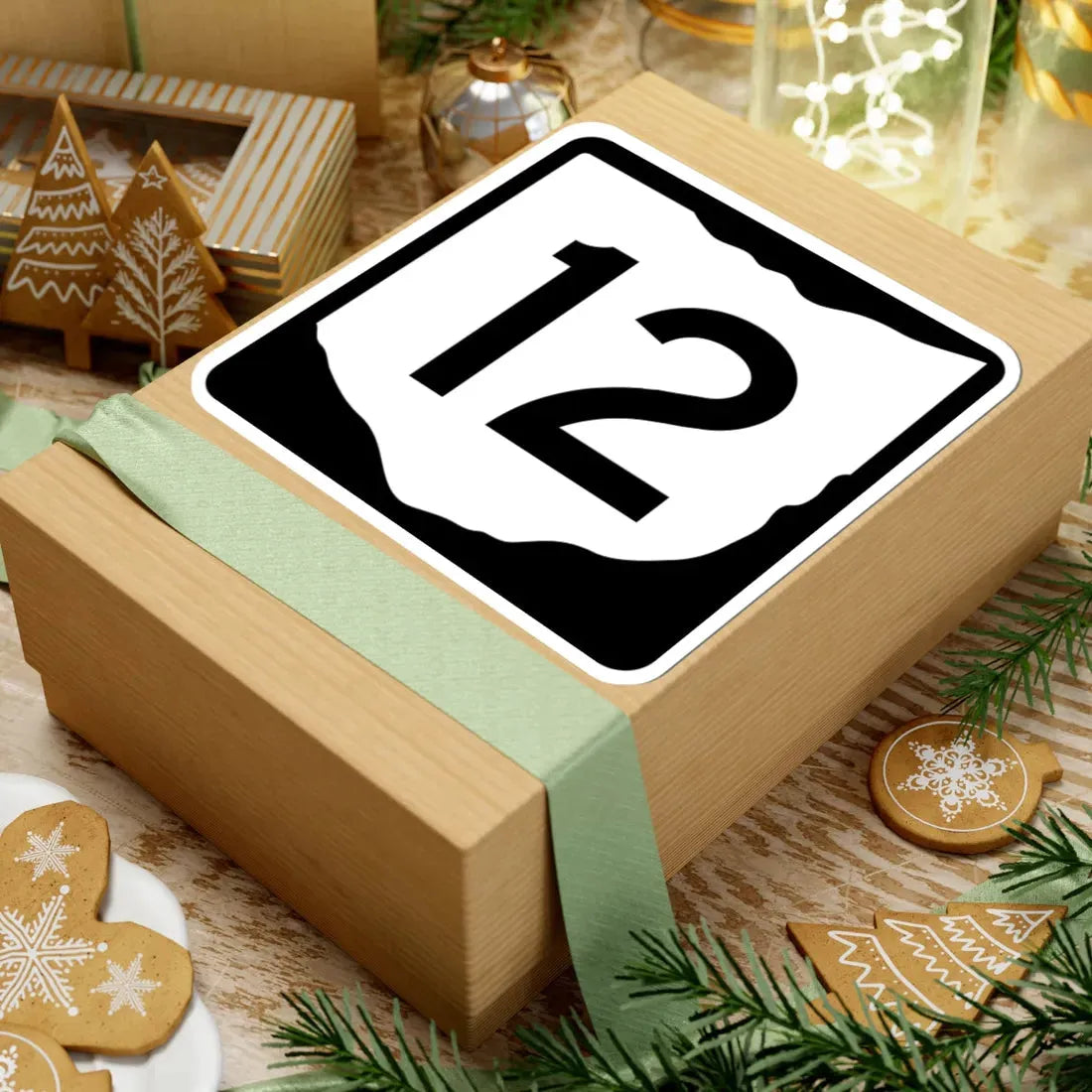 OH-12 (Ohio) (Road Sign) STICKER Vinyl Kiss-Cut Decal - The Sticker Space