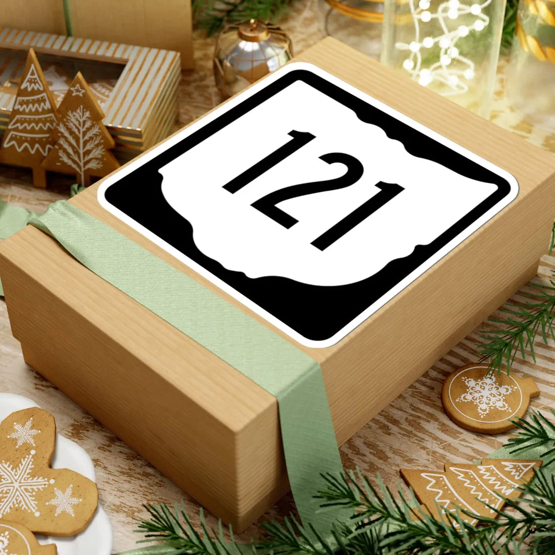 OH-121 1967 (Ohio) (Road Sign) STICKER Vinyl Kiss-Cut Decal - The Sticker Space