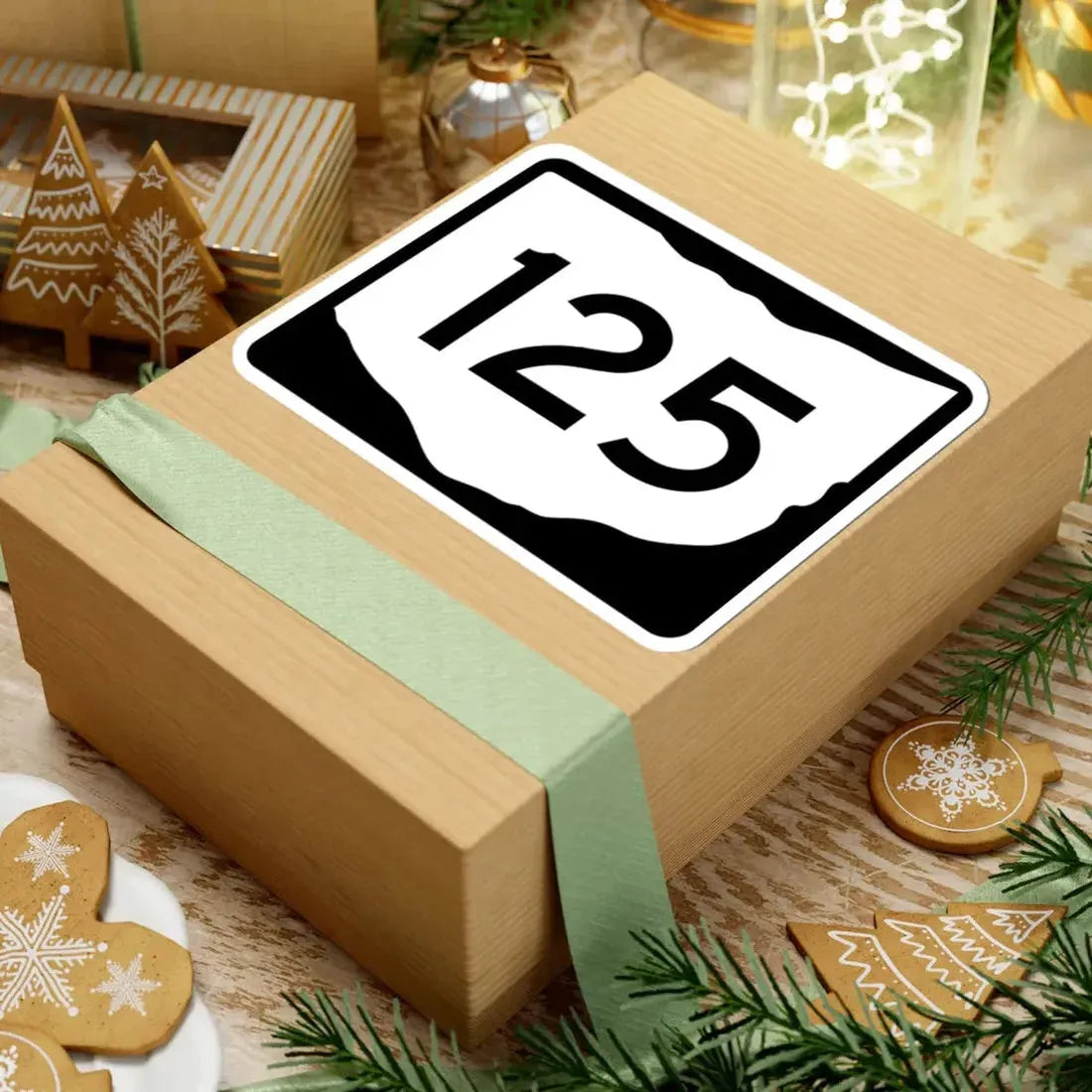 OH-125 (Ohio) (Road Sign) STICKER Vinyl Kiss-Cut Decal - The Sticker Space