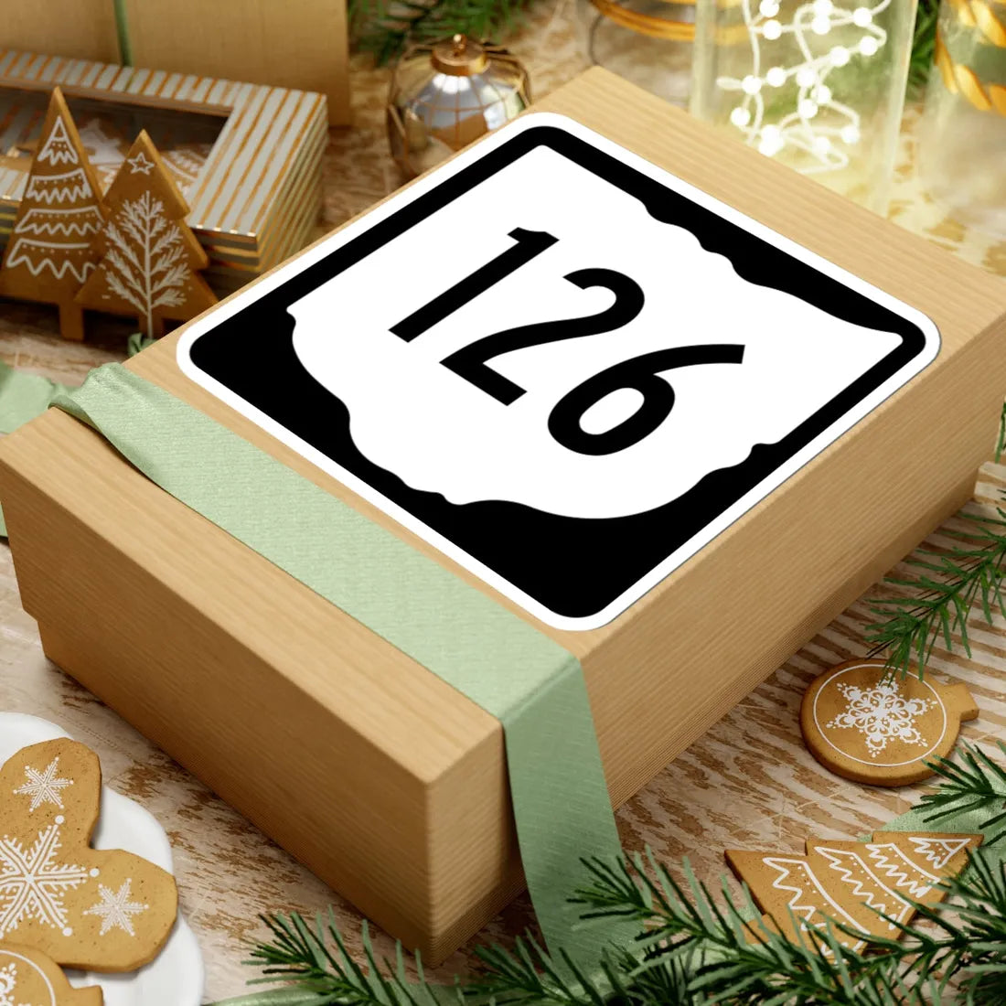 OH-126 1967 (Ohio) (Road Sign) STICKER Vinyl Kiss-Cut Decal - The Sticker Space