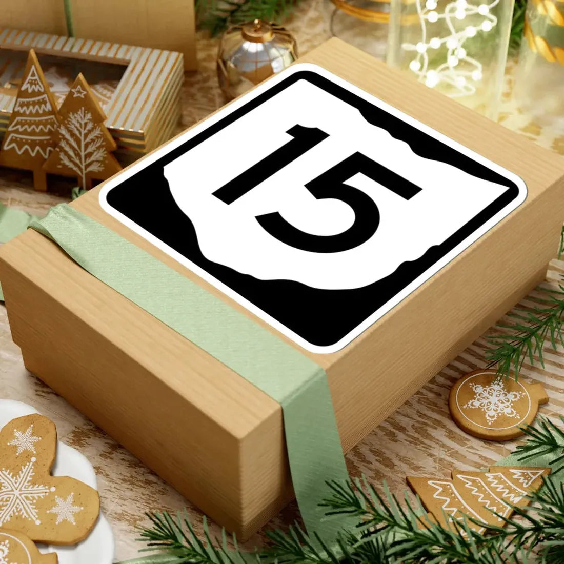 OH-15 (Ohio) (Road Sign) STICKER Vinyl Kiss-Cut Decal - The Sticker Space