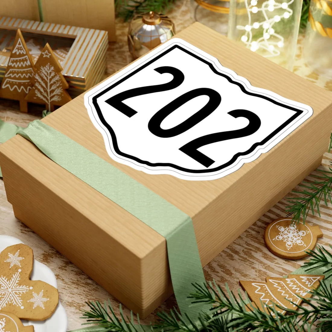 OH-202 1960 (Ohio) (Road Sign) STICKER Vinyl Kiss-Cut Decal - The Sticker Space