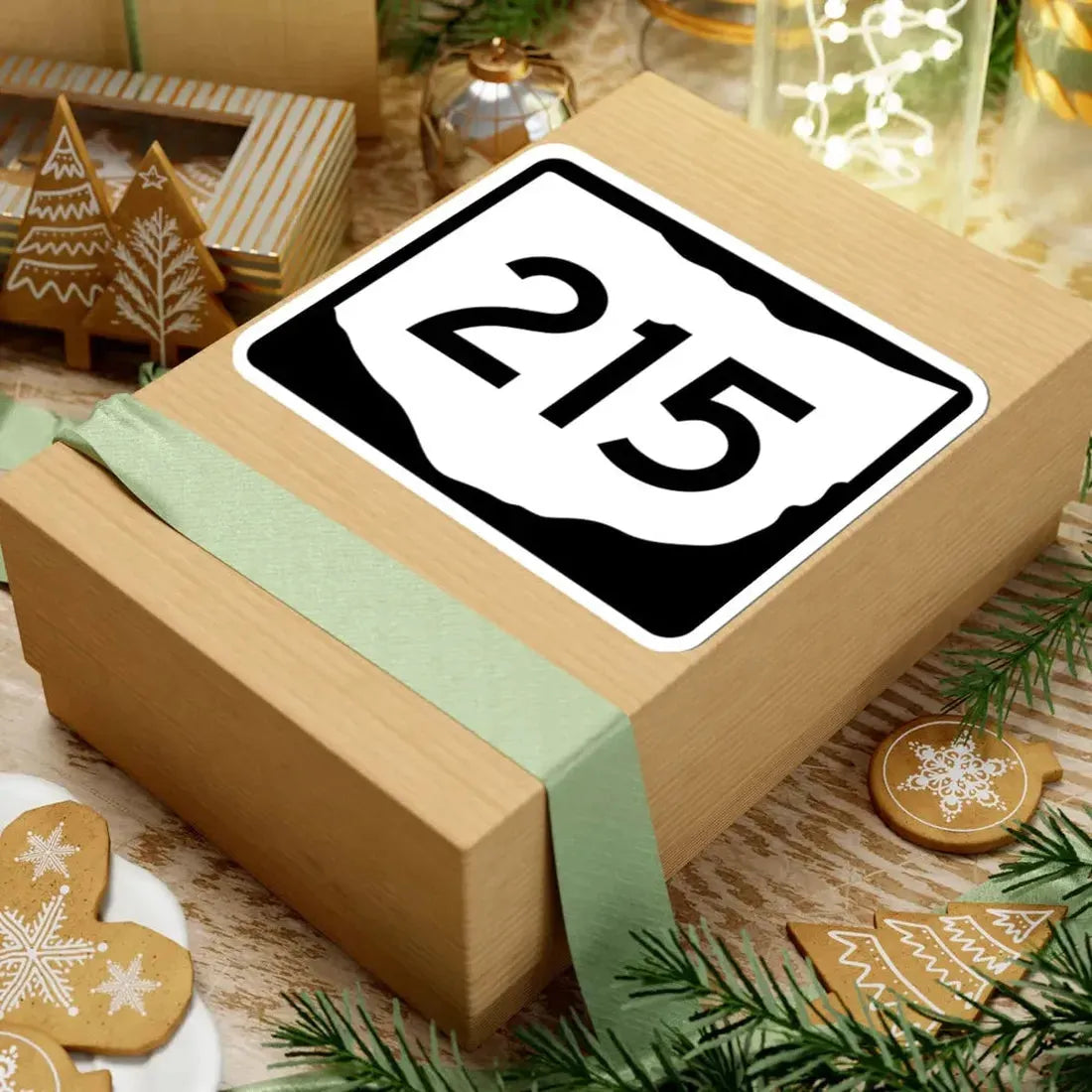 OH-215 (Ohio) (Road Sign) STICKER Vinyl Kiss-Cut Decal - The Sticker Space