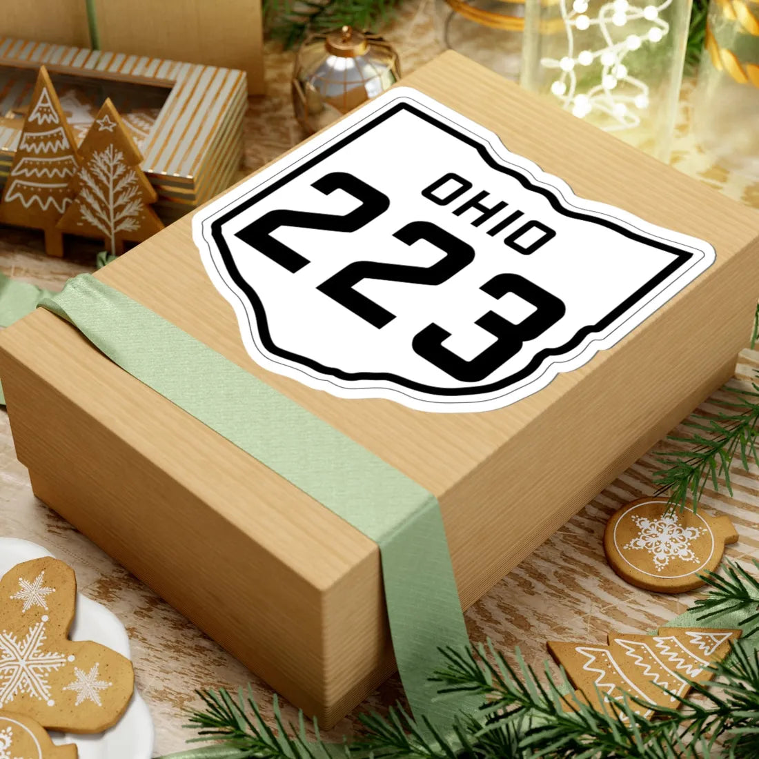 OH-223 1927 (Ohio) (Road Sign) STICKER Vinyl Kiss-Cut Decal - The Sticker Space