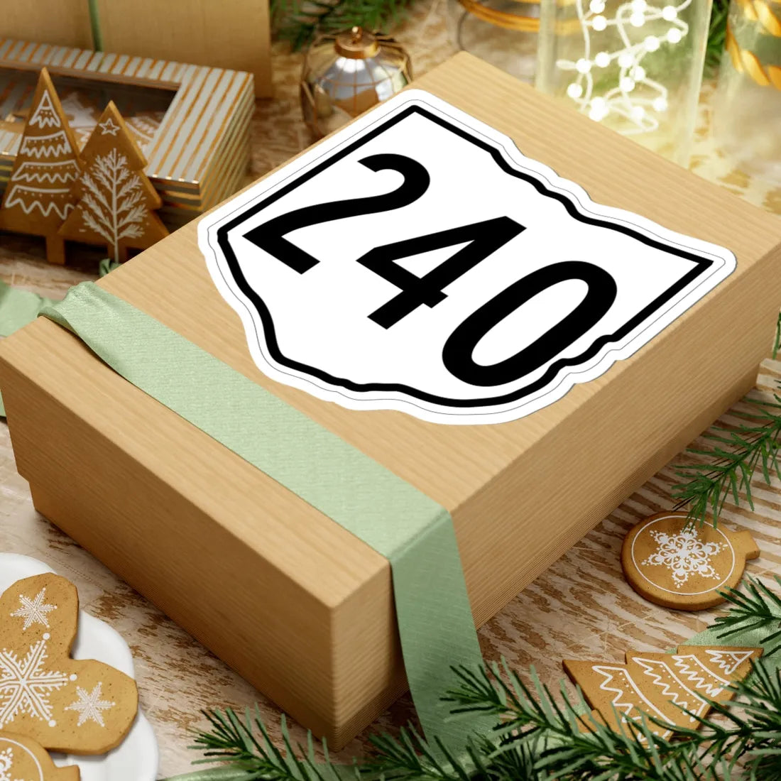 OH-240 1960 (Ohio) (Road Sign) STICKER Vinyl Kiss-Cut Decal - The Sticker Space