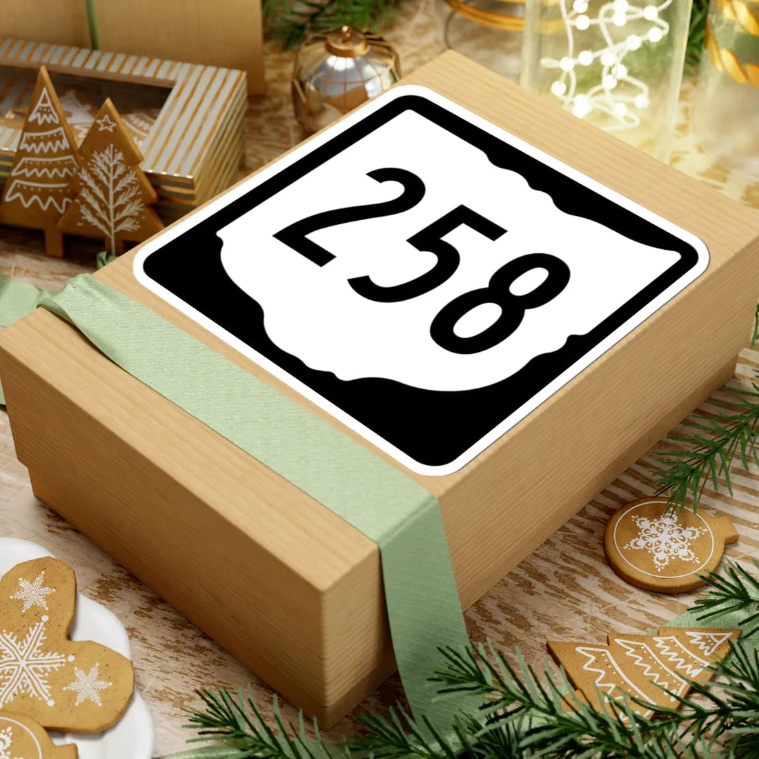 OH-258 1967 (Ohio) (Road Sign) STICKER Vinyl Kiss-Cut Decal - The Sticker Space