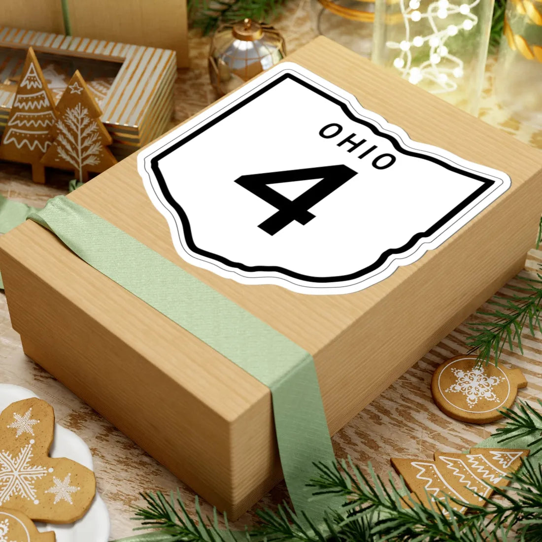 OH-4 1948 (Ohio) (Road Sign) STICKER Vinyl Kiss-Cut Decal - The Sticker Space