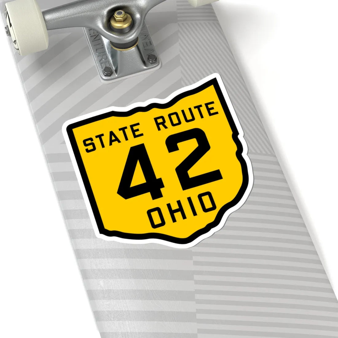 OH-42 1920 (Ohio) (Road Sign) STICKER Vinyl Kiss-Cut Decal - The Sticker Space