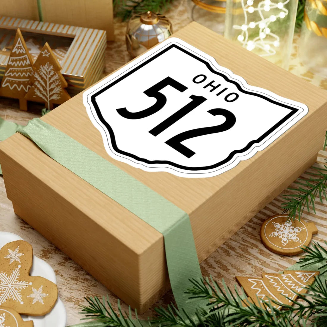 OH-512 1948 (Ohio) (Road Sign) STICKER Vinyl Kiss-Cut Decal - The Sticker Space