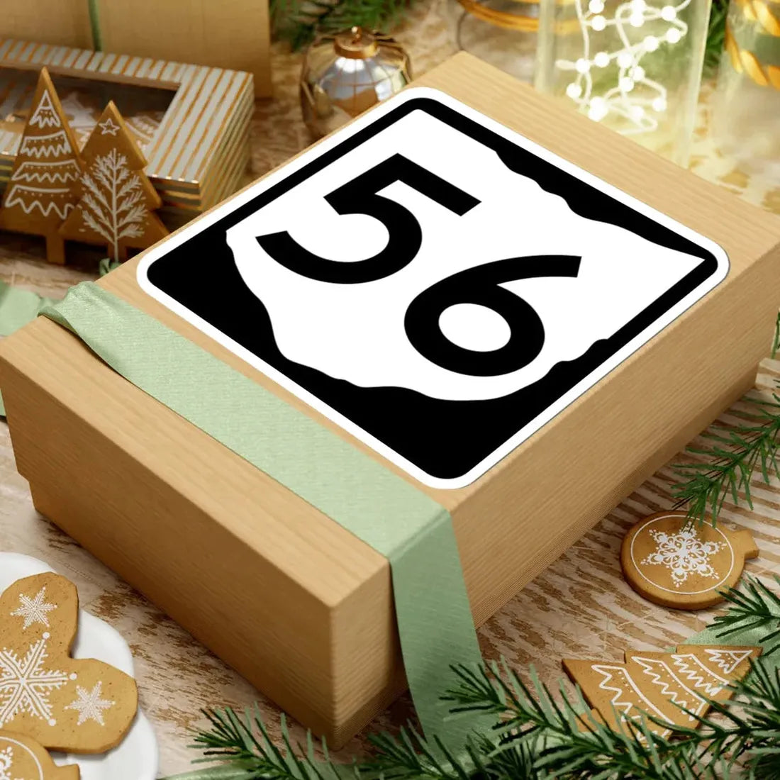 OH-56 (Ohio) (Road Sign) STICKER Vinyl Kiss-Cut Decal - The Sticker Space