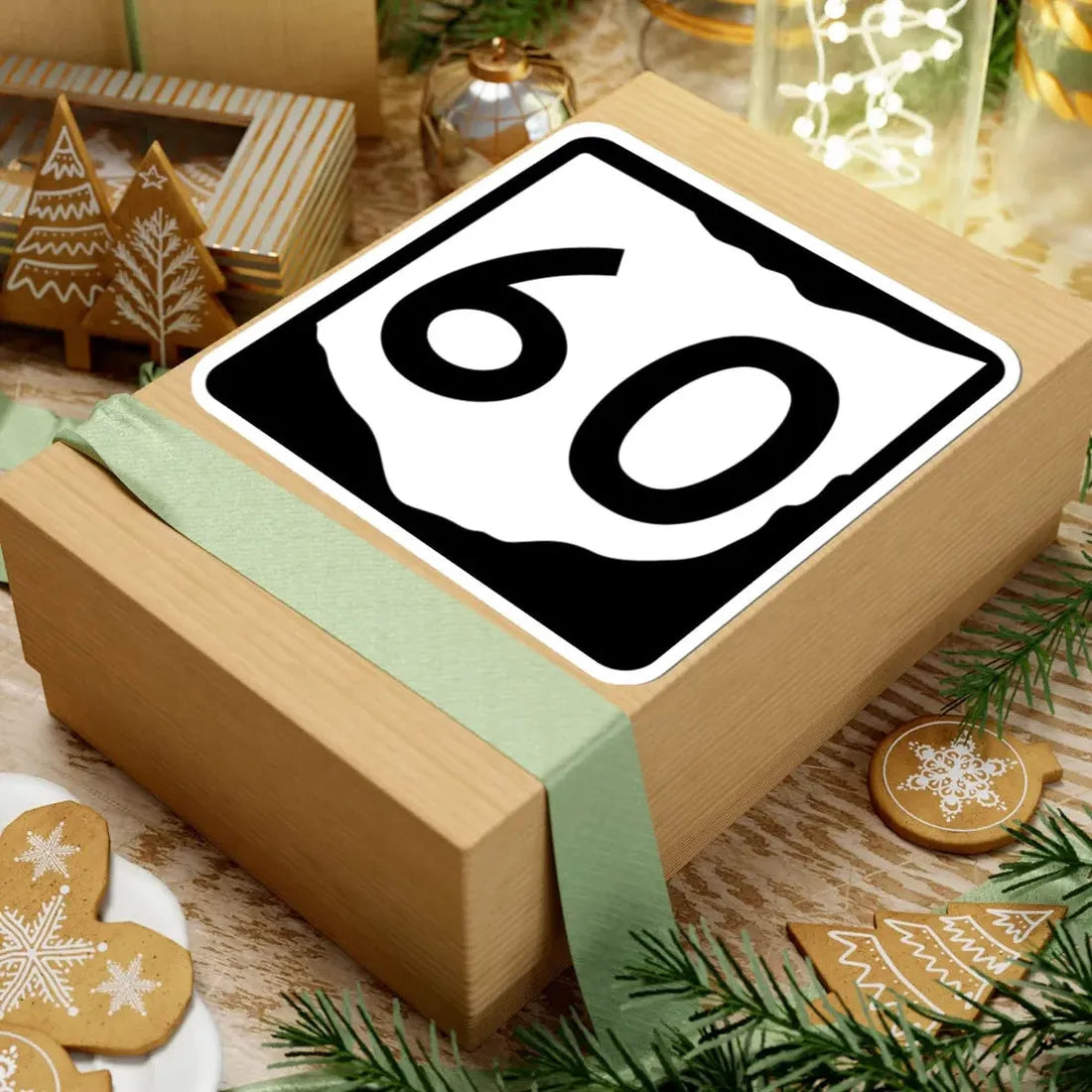 OH-60 (Ohio) (Road Sign) STICKER Vinyl Kiss-Cut Decal - The Sticker Space