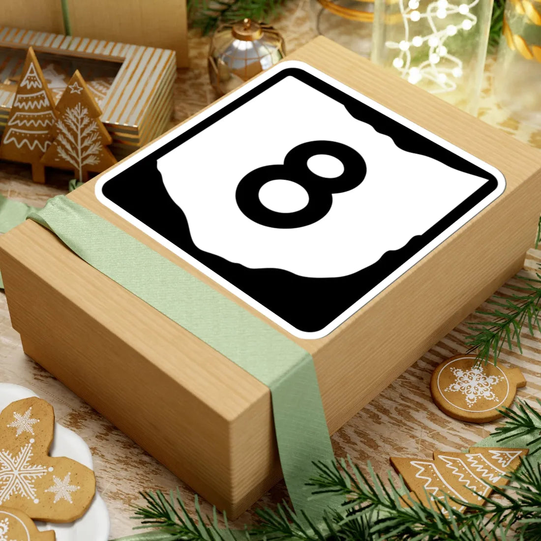 OH-8 (Ohio) (Road Sign) STICKER Vinyl Kiss-Cut Decal - The Sticker Space