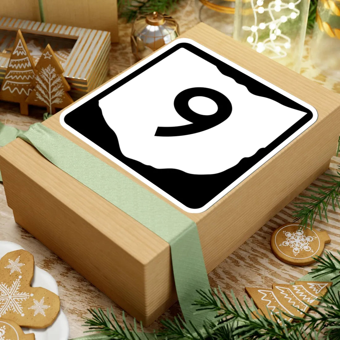 OH-9 (Ohio) (Road Sign) STICKER Vinyl Kiss-Cut Decal - The Sticker Space