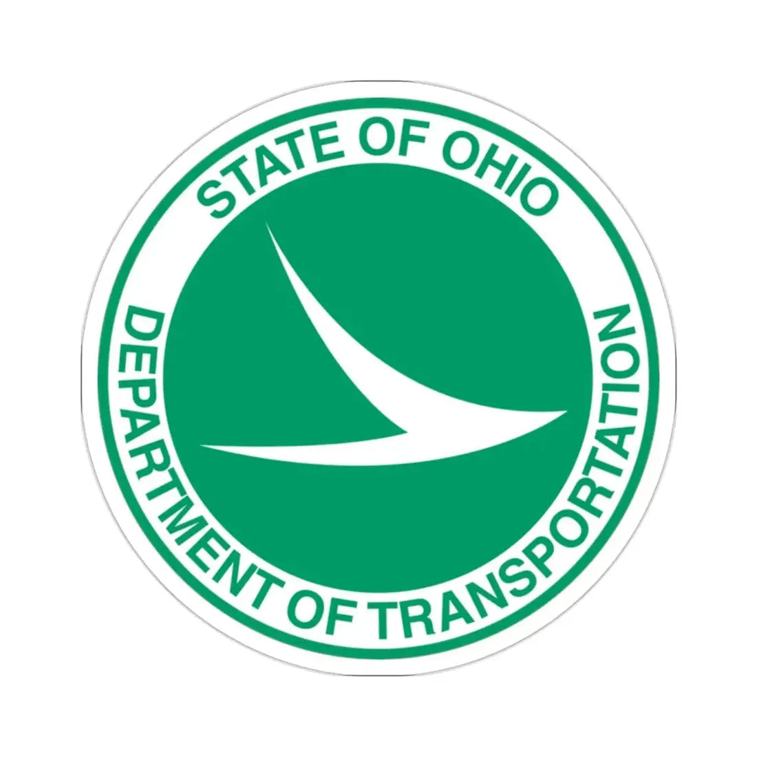 Ohio Department of Transportation STICKER Vinyl Die-Cut Decal - The Sticker Space
