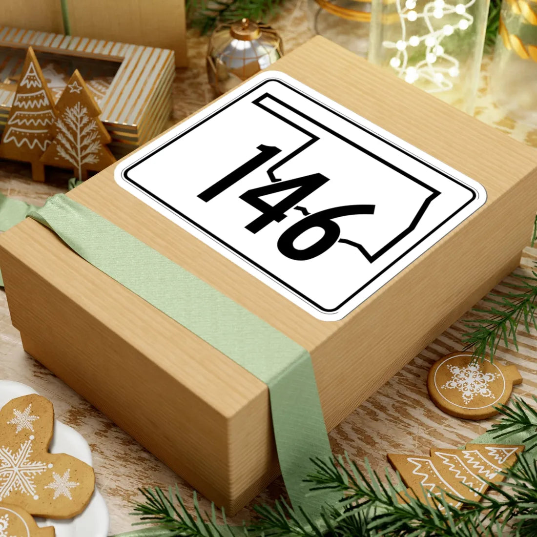 Oklahoma State Highway 146 (Oklahoma) (Road Sign) STICKER Vinyl Kiss-Cut Decal - The Sticker Space