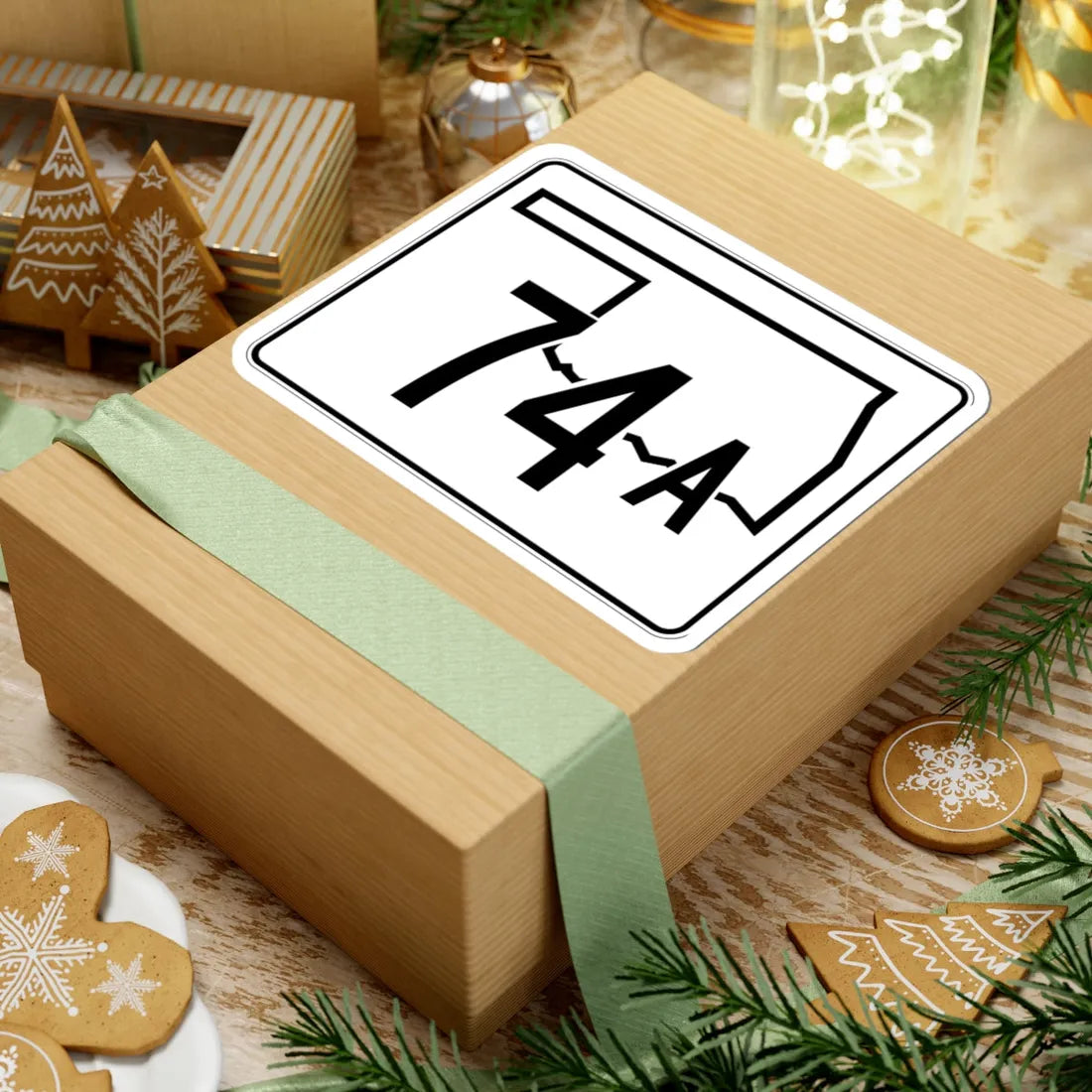 Oklahoma State Highway 74A (Oklahoma) (Road Sign) STICKER Vinyl Kiss-Cut Decal - The Sticker Space