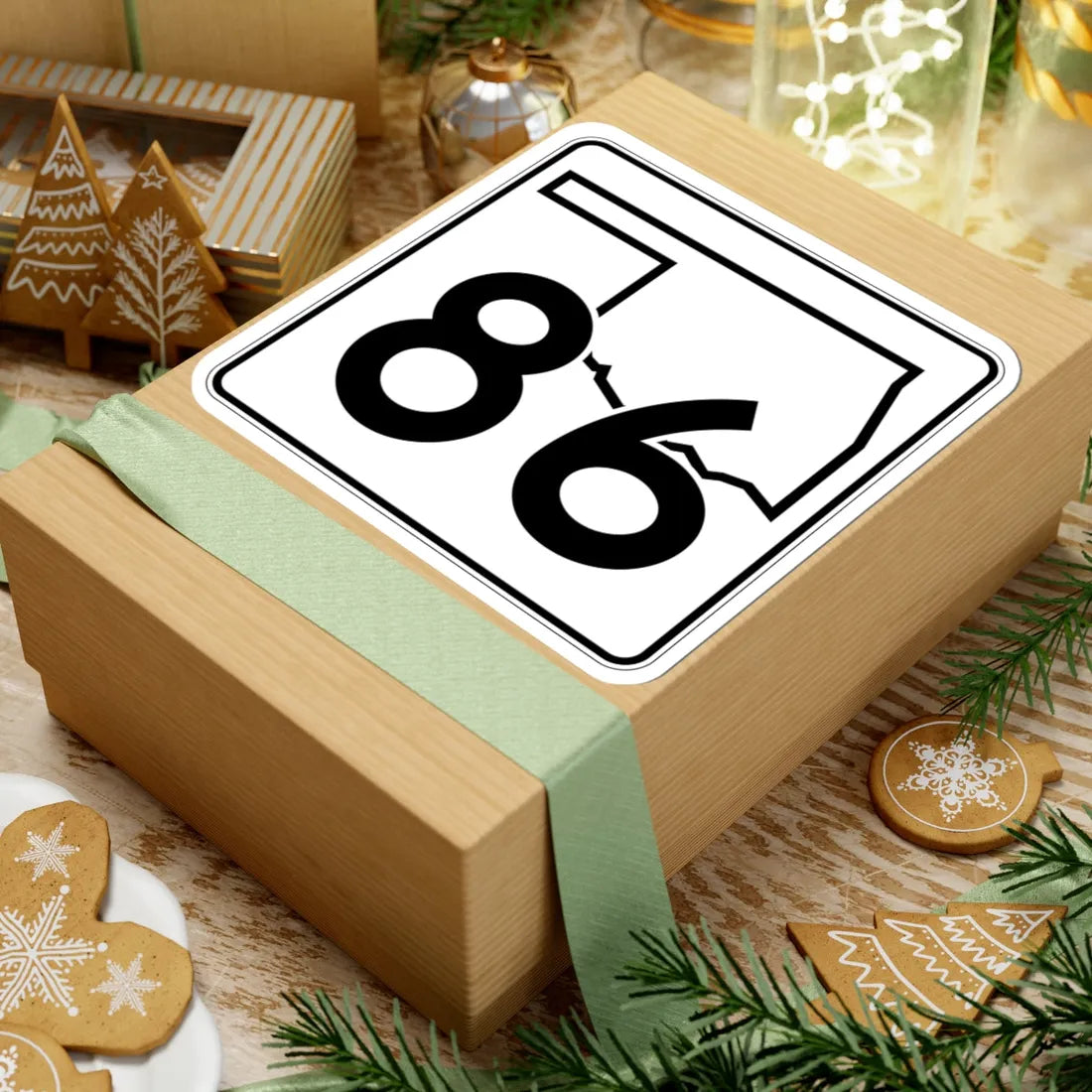 Oklahoma State Highway 86 (Oklahoma) (Road Sign) STICKER Vinyl Kiss-Cut Decal - The Sticker Space