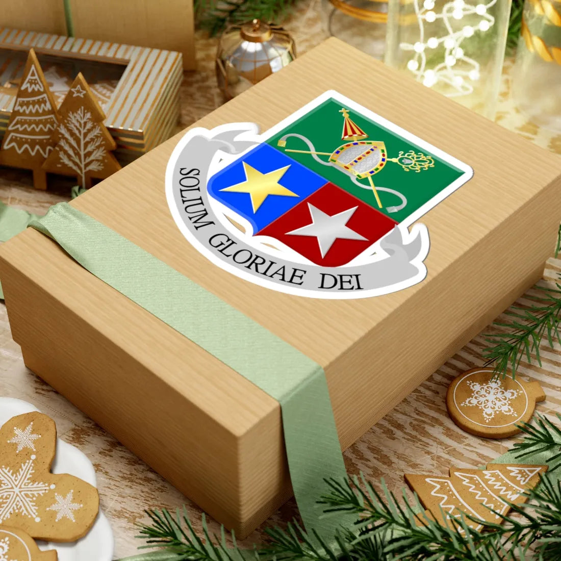 O.L. Vrouw Sterre der Zee Maastricht wapen (Netherlands) (Coat of Arms) STICKER Vinyl Kiss-Cut Decal - The Sticker Space