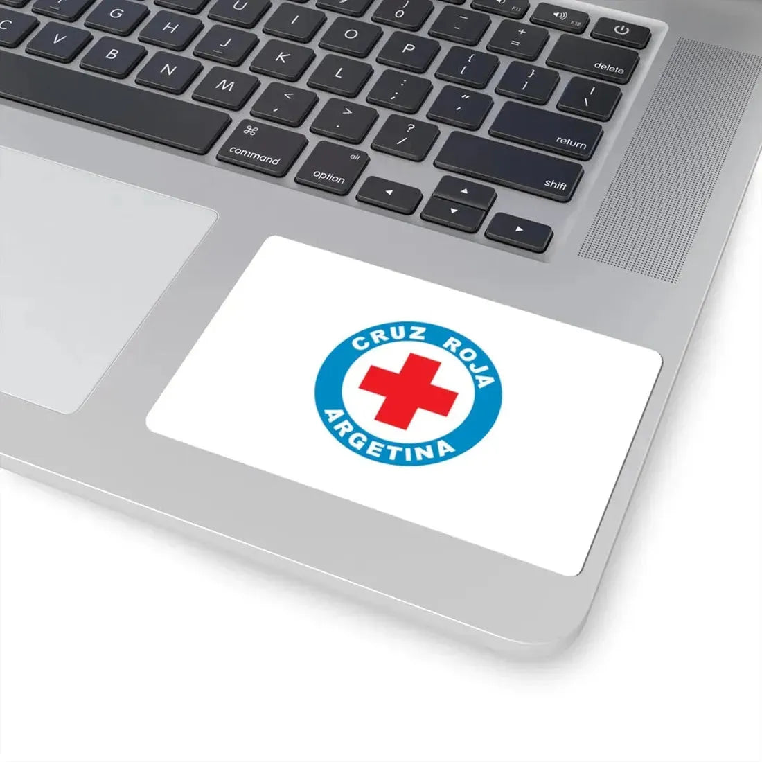 Old flag of the Argentine Red Cross (Argentina) STICKER Vinyl Kiss-Cut Decal - The Sticker Space
