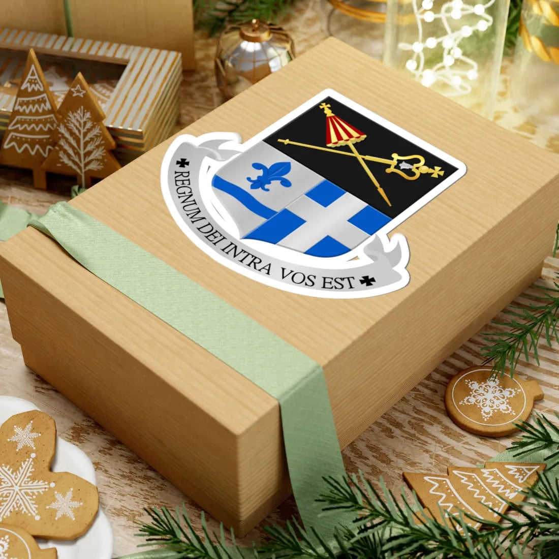 O.L.V. ten hemelopneming Zwolle wapen (Netherlands) (Coat of Arms) STICKER Vinyl Kiss-Cut Decal - The Sticker Space