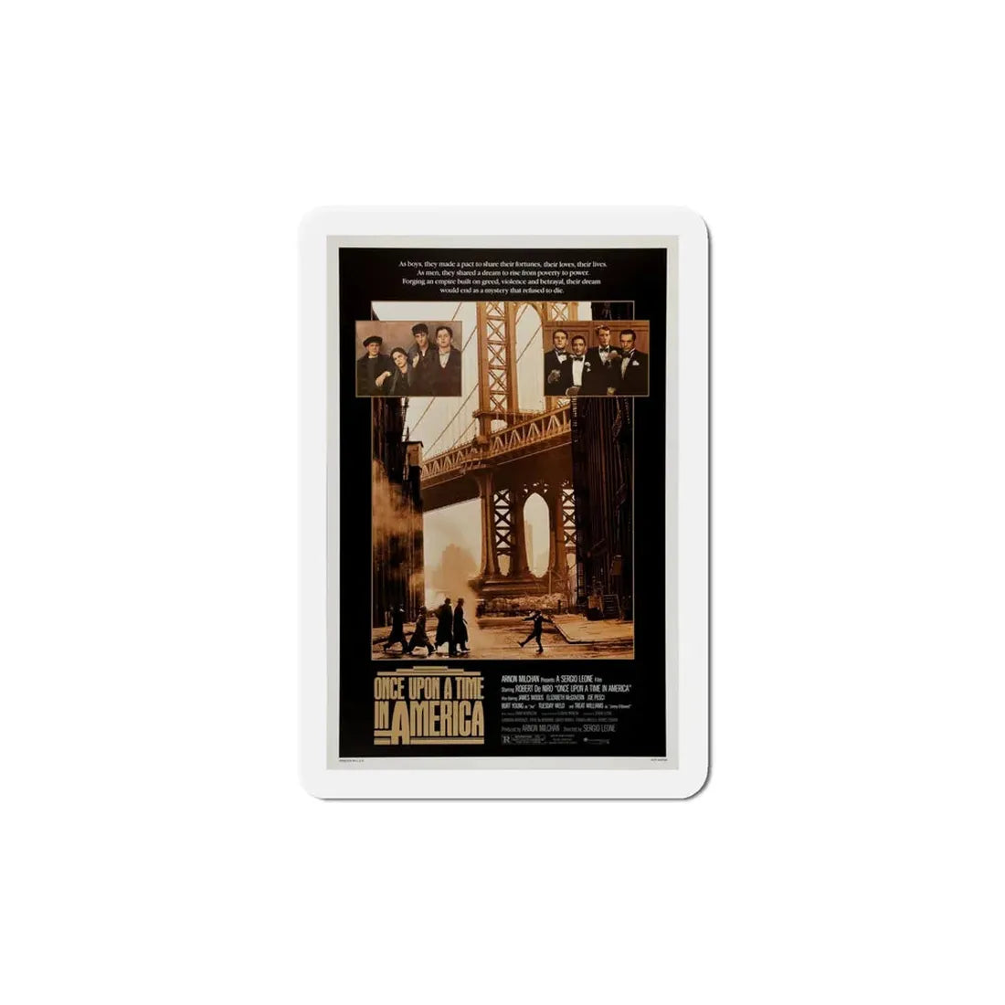 Once Upon a Time in America 1984 Movie Poster Refrigerator Magnet - The Sticker Space