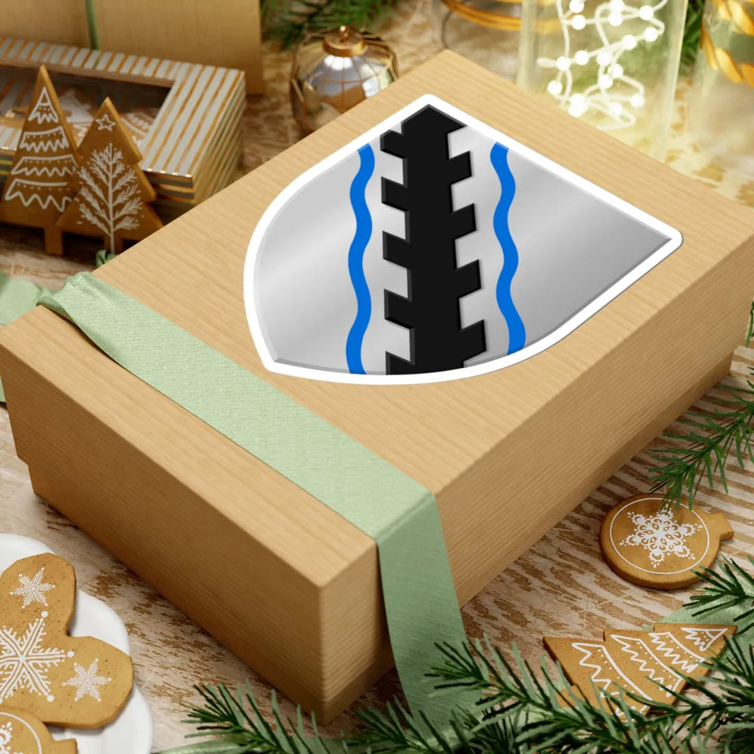 Opglabbeek wapen2 (Belgium) (Coat of Arms) STICKER Vinyl Kiss-Cut Decal - The Sticker Space