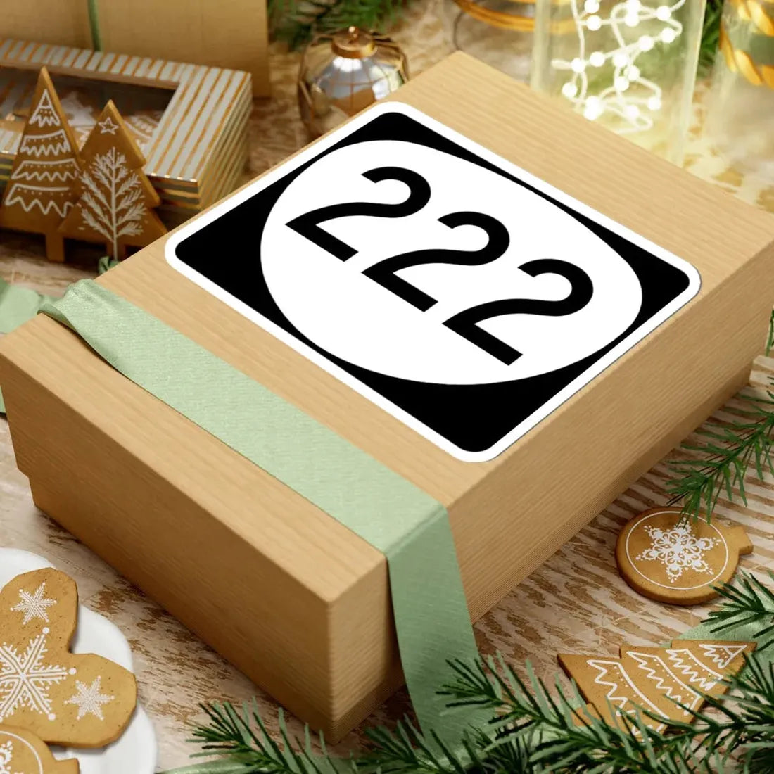 OR 222 (Oregon) (Road Sign) STICKER Vinyl Kiss-Cut Decal - The Sticker Space