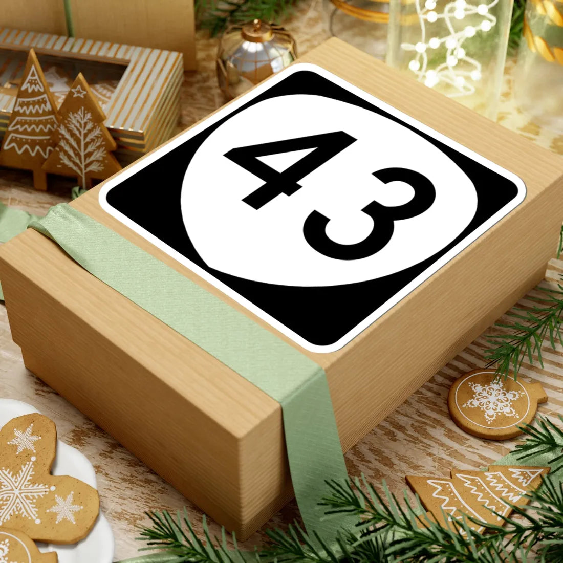 OR 43 (Oregon) (Road Sign) STICKER Vinyl Kiss-Cut Decal - The Sticker Space