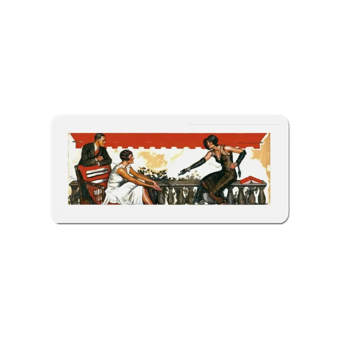 Original Story Illustration (Magazine Illustration) Refrigerator Magnet - The Sticker Space