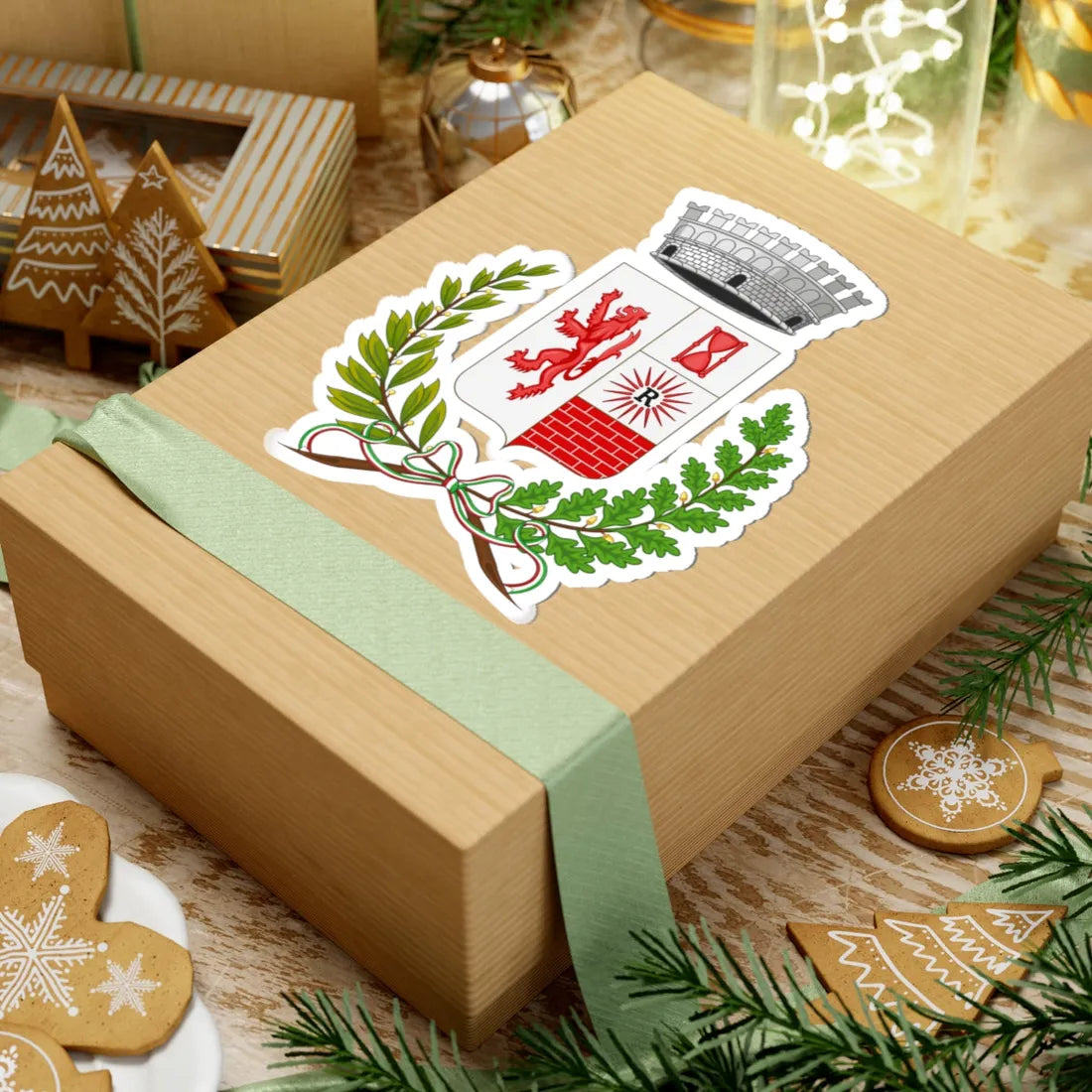 Ortignano Raggiolo-Stemma (Italy) (Coat of Arms) STICKER Vinyl Kiss-Cut Decal - The Sticker Space