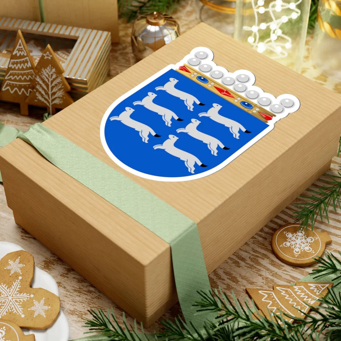 Ostrobothnia coat of arms (Finland) (Coat of Arms) STICKER Vinyl Kiss-Cut Decal - The Sticker Space