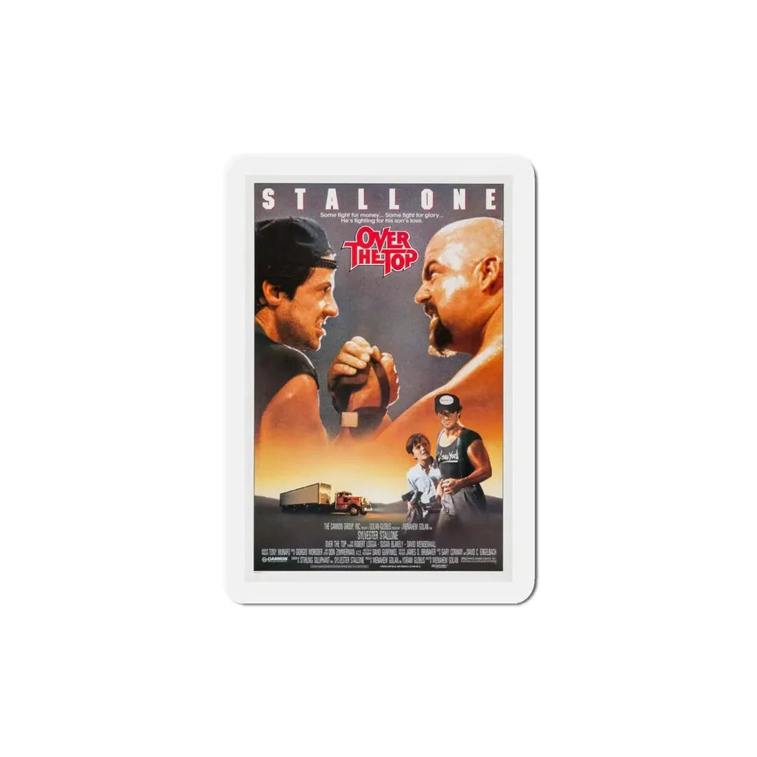 Over the Top 1987 Movie Poster Refrigerator Magnet - The Sticker Space