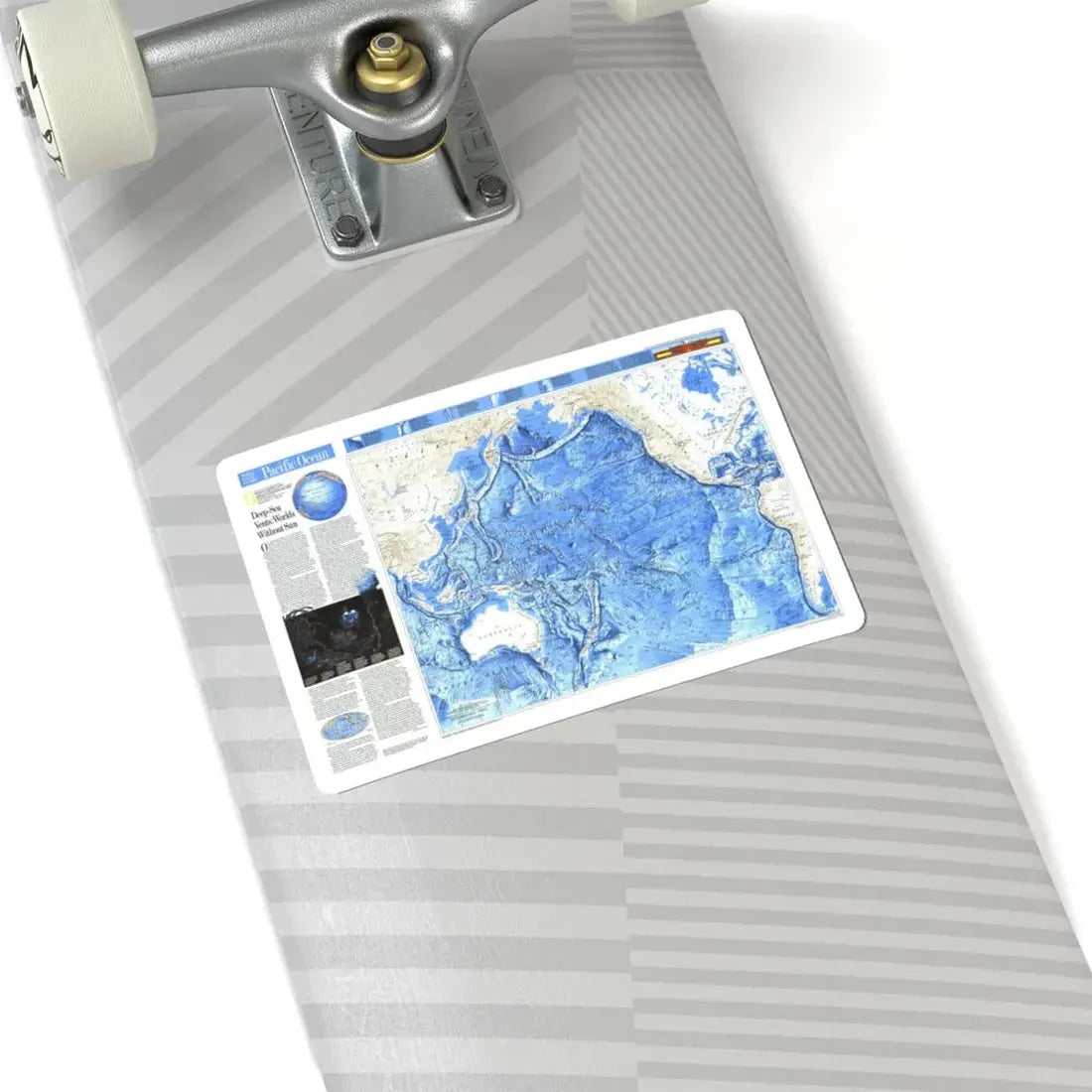 Pacific Ocean (1992) (Map) STICKER Vinyl Kiss-Cut Decal - The Sticker Space